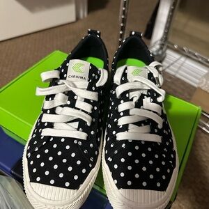 Cariuma Women’s Black and White Polka Dot Sneakers